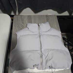 Shein Women's Gray Puffer Vest